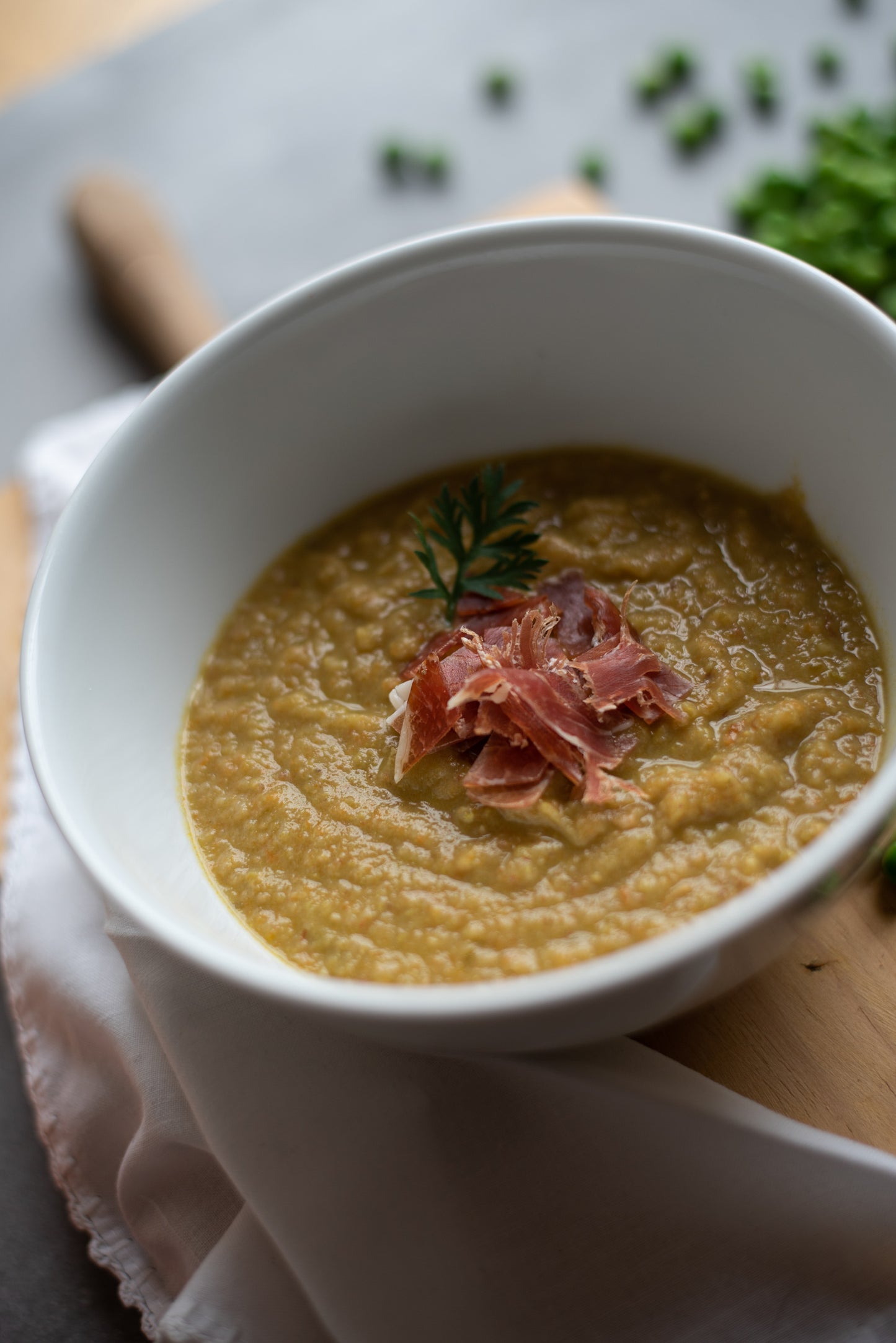 Purés de Menestra con Jamón Ibérico
