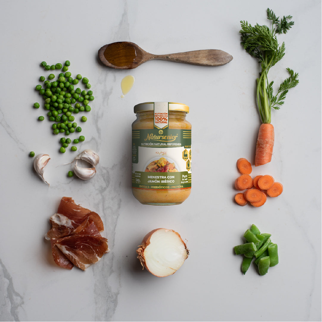 Purés de Menestra con Jamón Ibérico