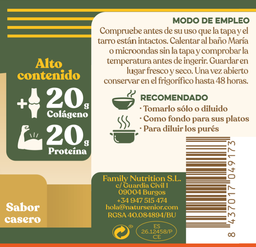 Caldo de huesos de Vacuno 20 horas de cocción