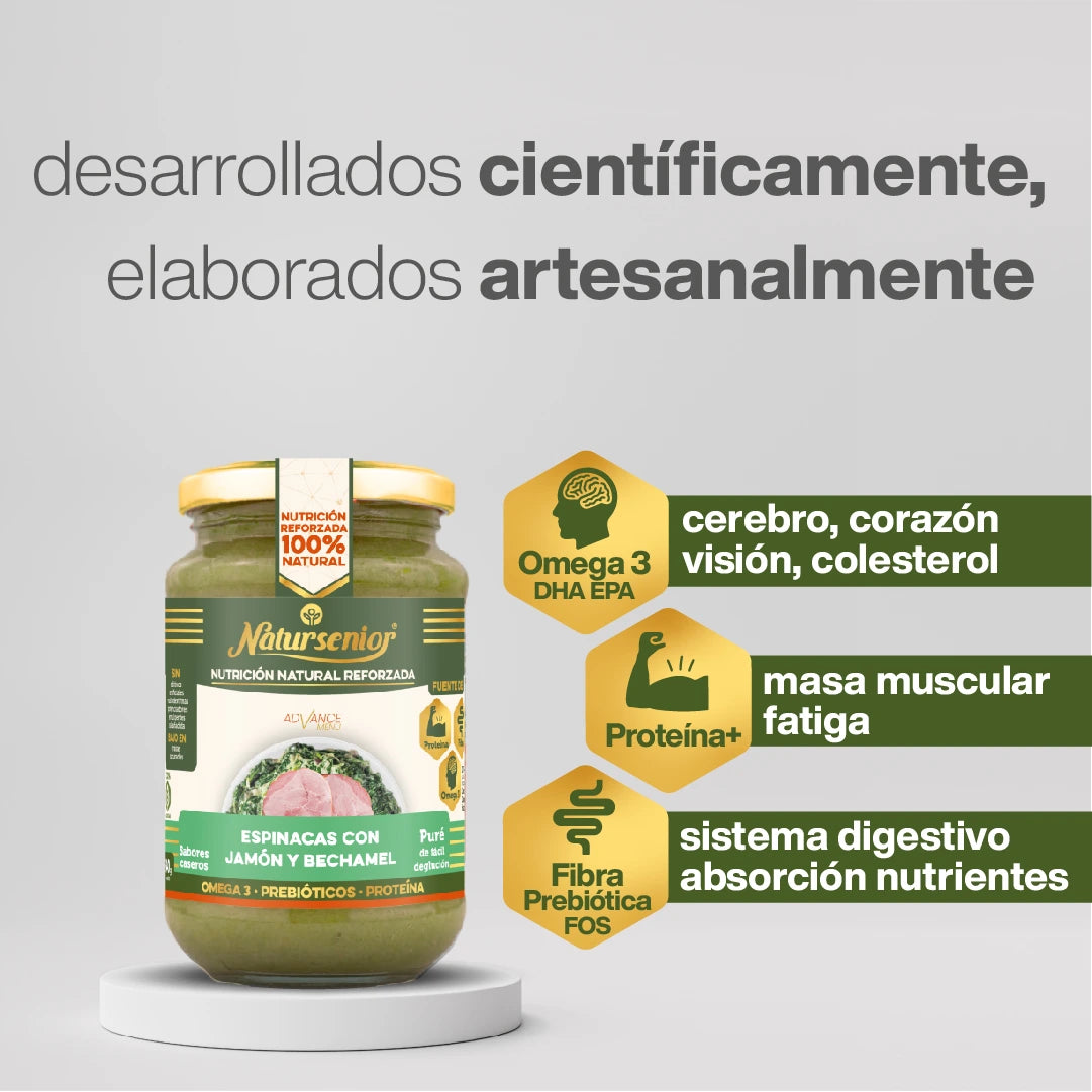 Puré de Espinacas con Jamón y Bechamel.