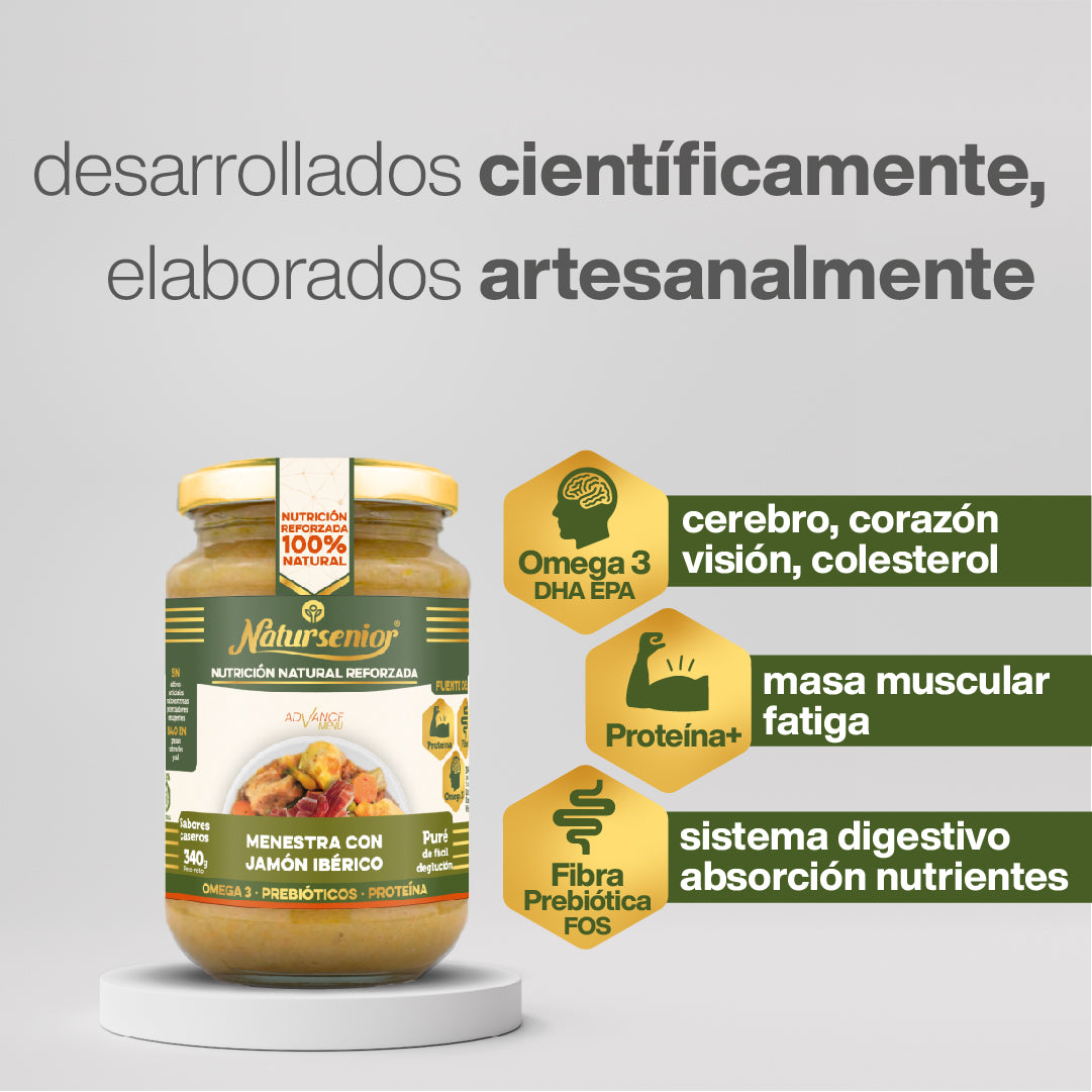 Puré de Menestra con Jamón Ibérico.