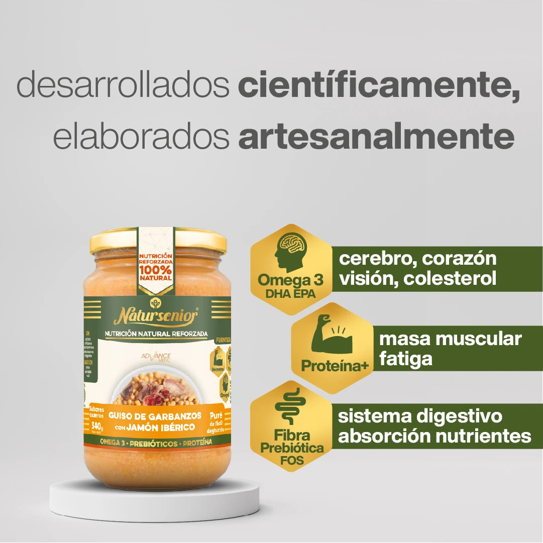 Puré de Garbanzos, Carne y Jamón Ibérico