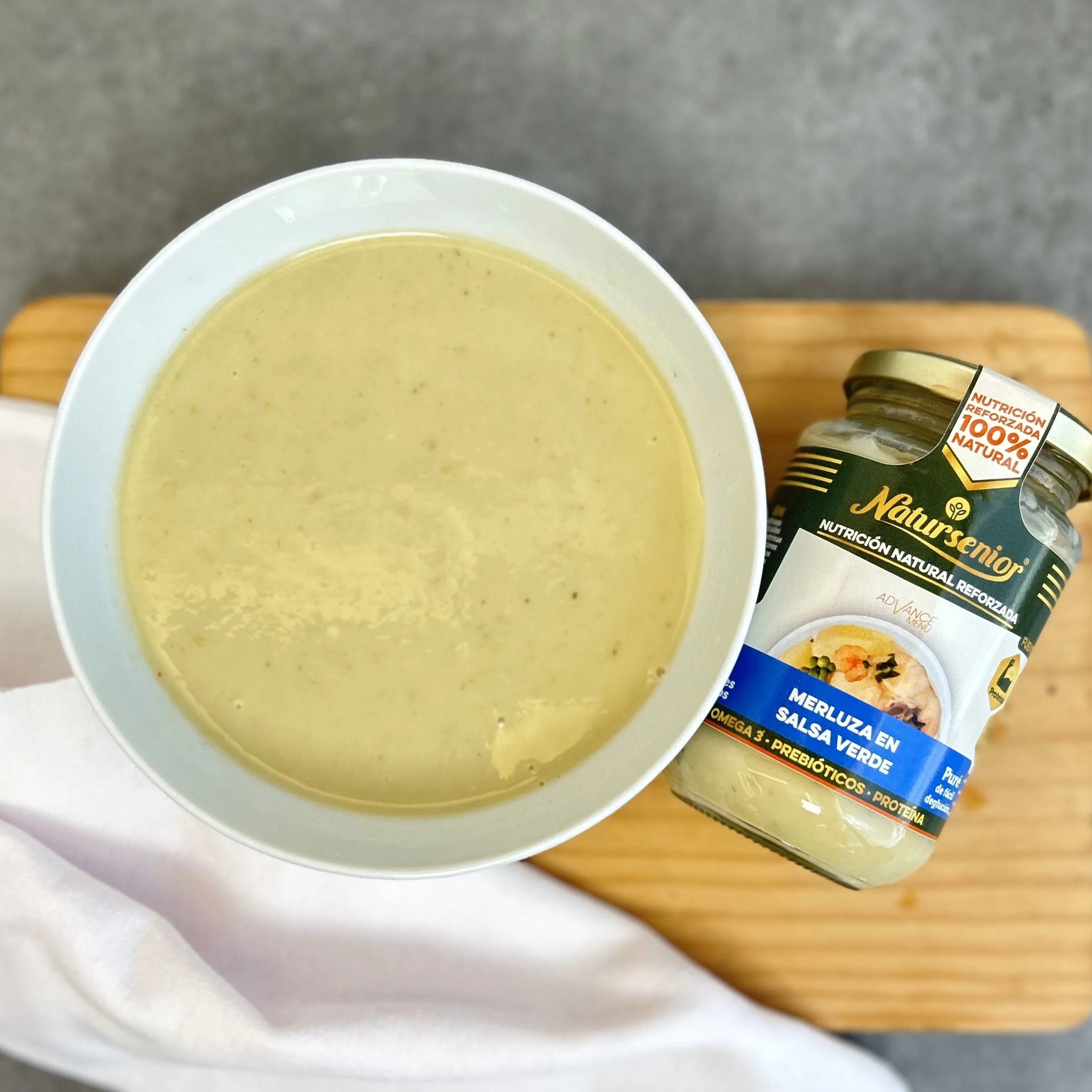 Puré de Merluza en Salsa Verde