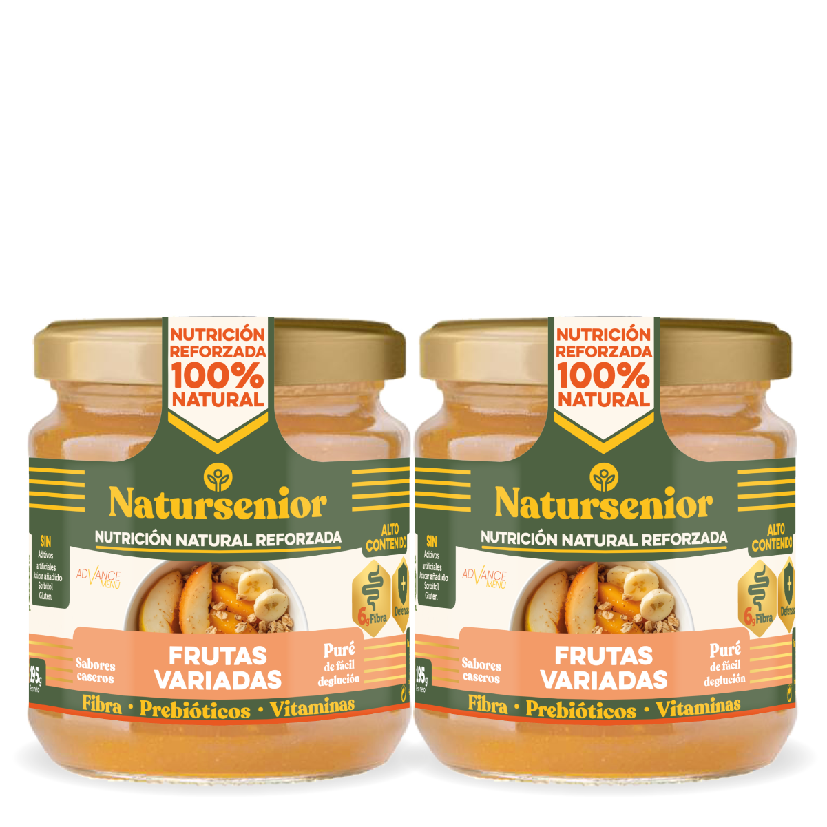 Postre de Frutas Variadas con Vitaminas Bipack x2