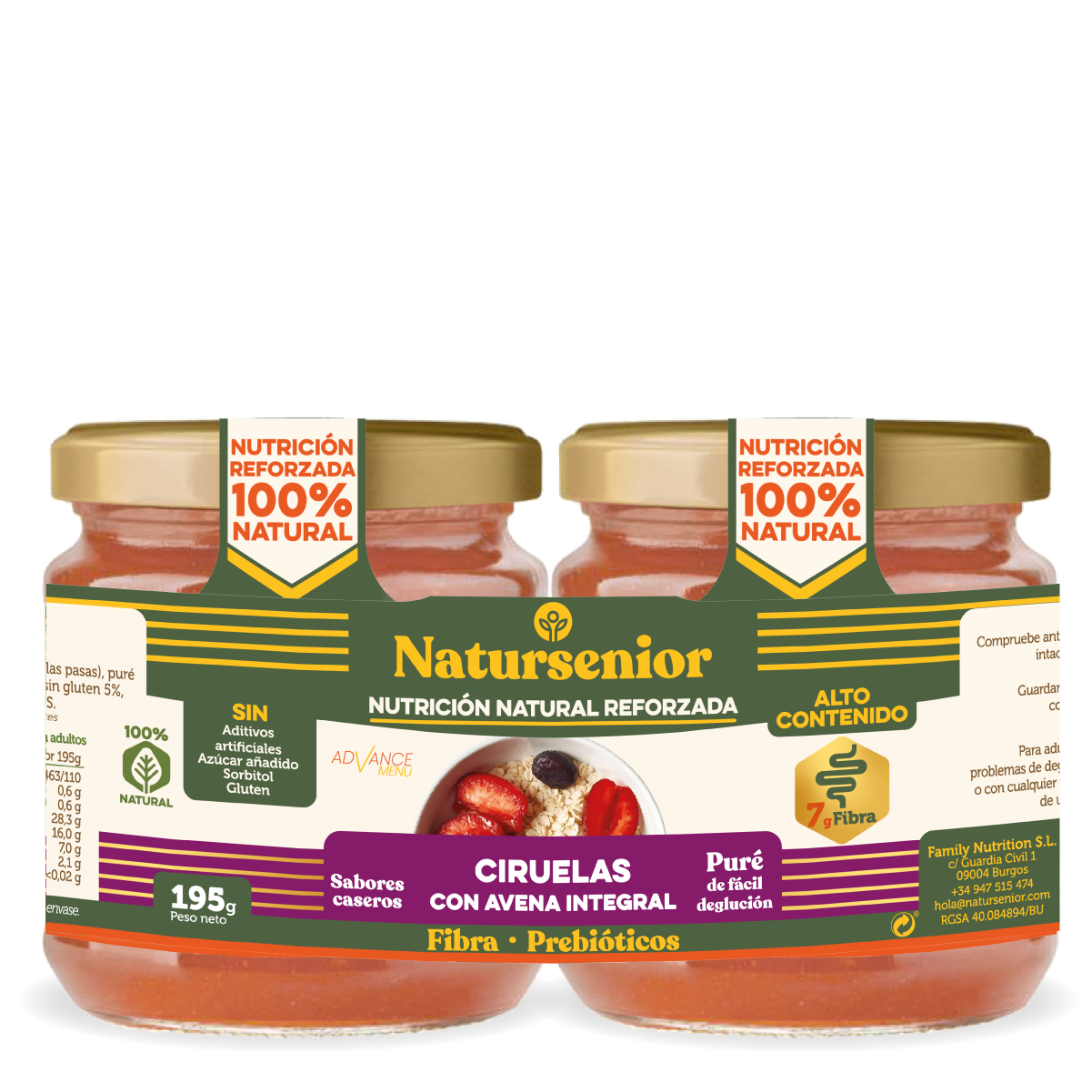 Postre de Ciruelas con Avena Bipack