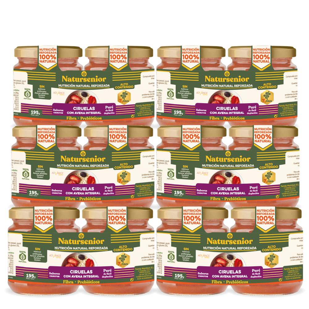 Postre de Ciruelas con Avena Bipack - Caja x6 Ud