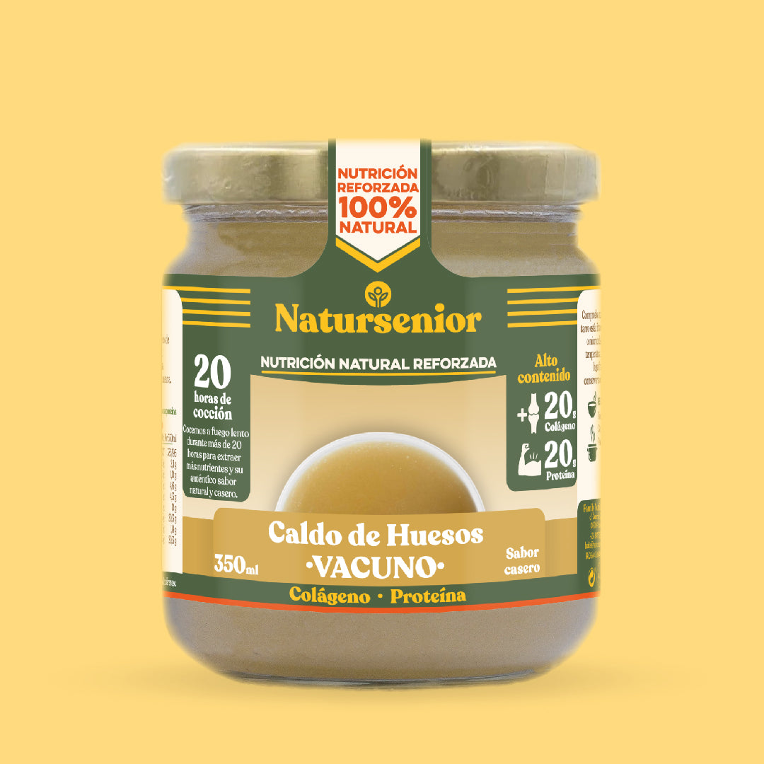 Caldo de huesos de Vacuno 20 horas de cocción.