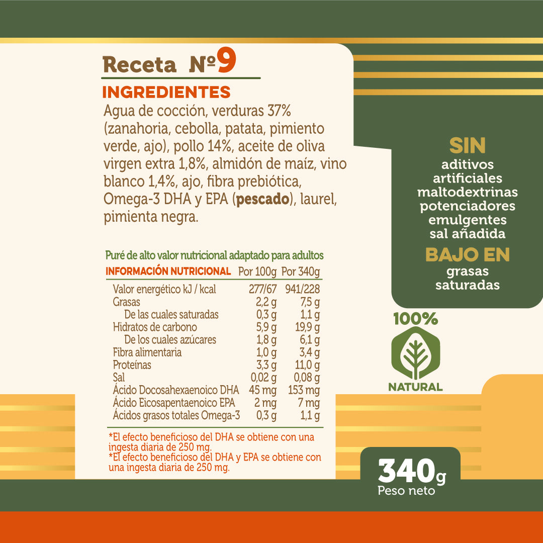 Puré de Guiso de Pollo en Salsa.