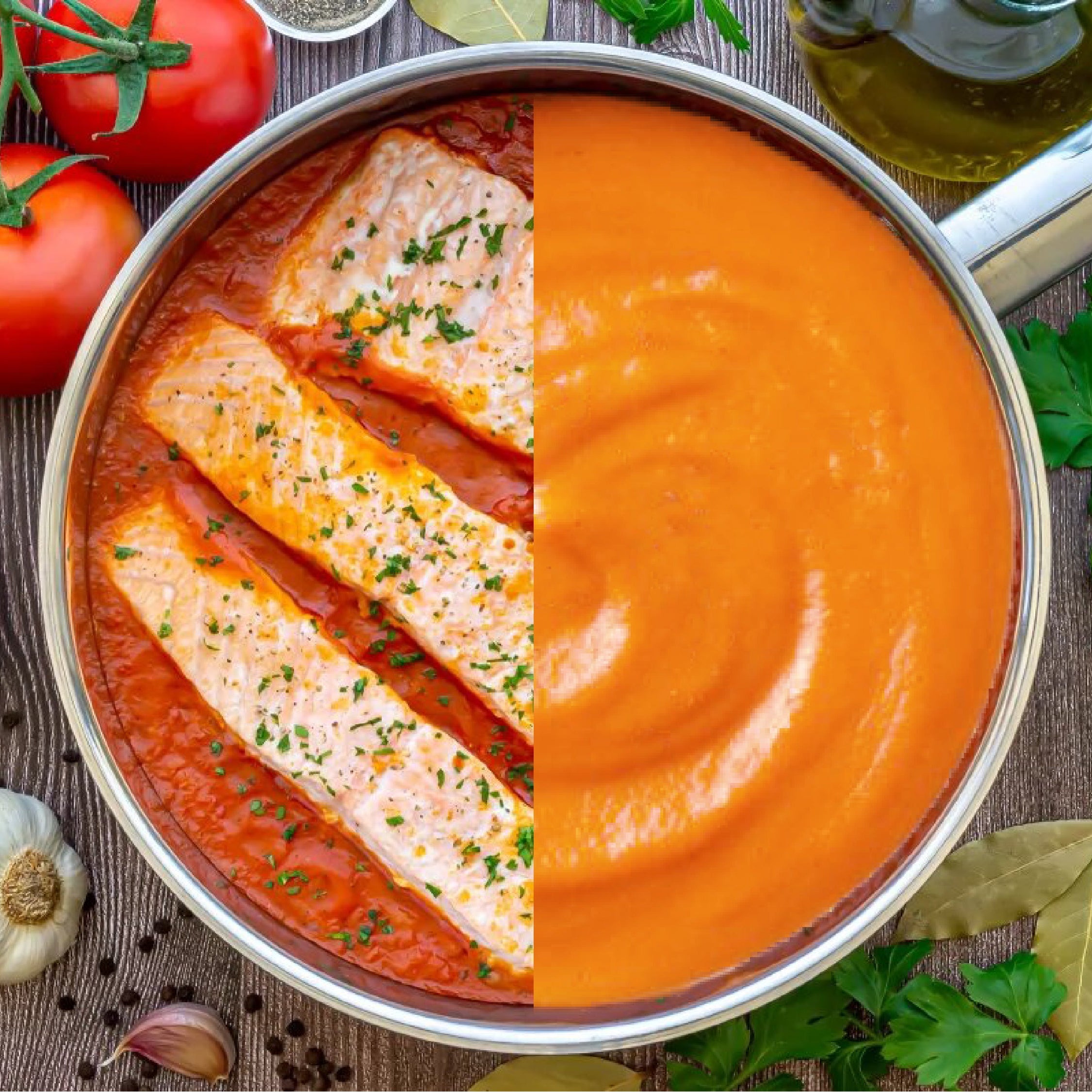 Puré de Salmón a la marinera.