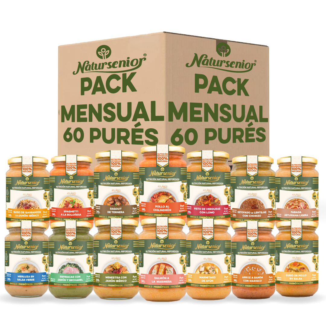 Pack Mensual Purés Comida + Cena x60 Tarros