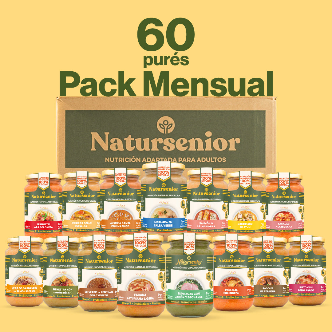 Pack Mensual Purés Comida + Cena x60
