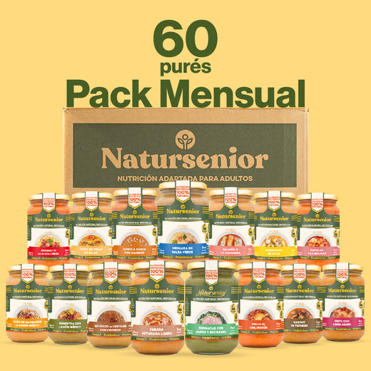 Pack Mensual Purés Comida + Cena x60