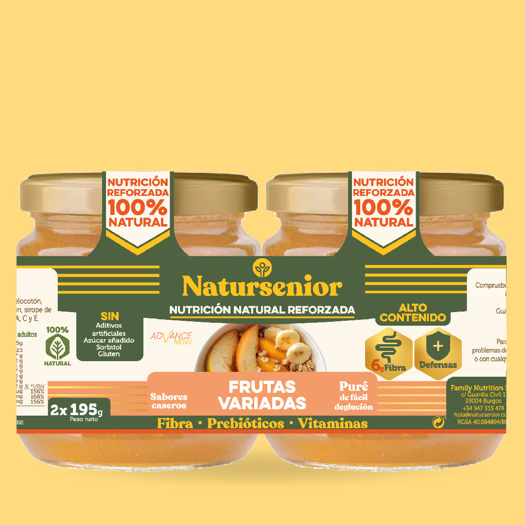 Postre de Frutas Variadas con Vitaminas Bipack.