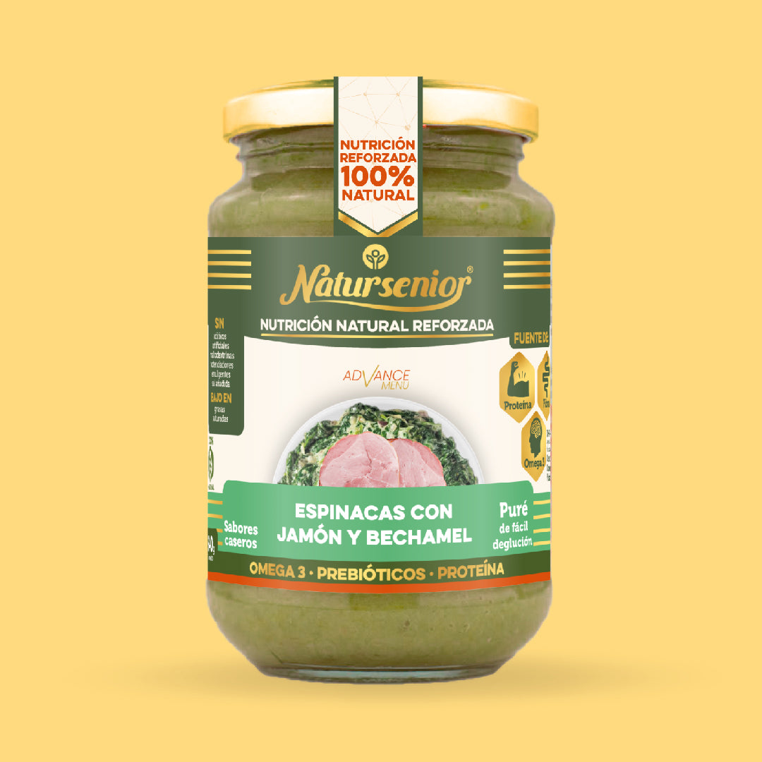 Puré de Espinacas con Jamón y Bechamel.