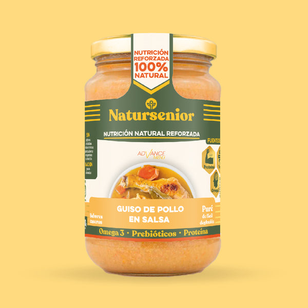 Puré de Guiso de Pollo en Salsa