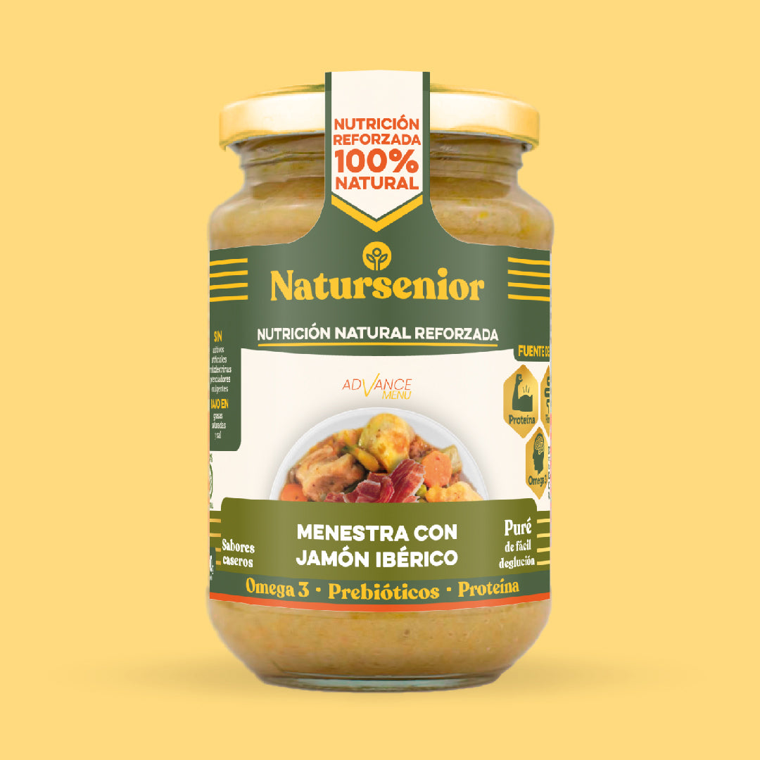 Puré de Menestra con Jamón Ibérico.